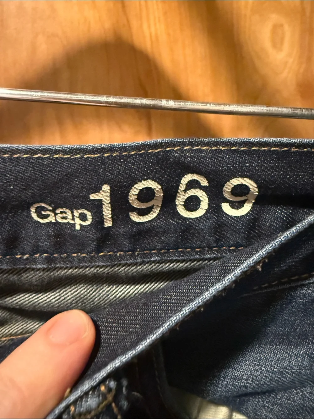 GAP 1969 Men's Straight Jeans in Deep Blue Wash